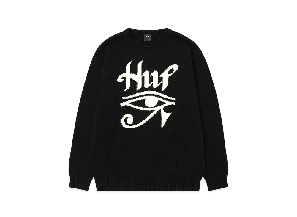 HUF Horus Jacquard Sweater "Black"