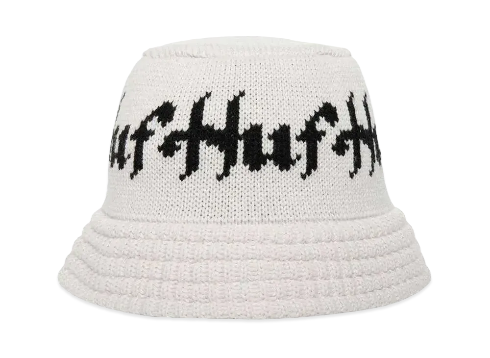 HUF Horus Knit Bucket Hat "Bone"