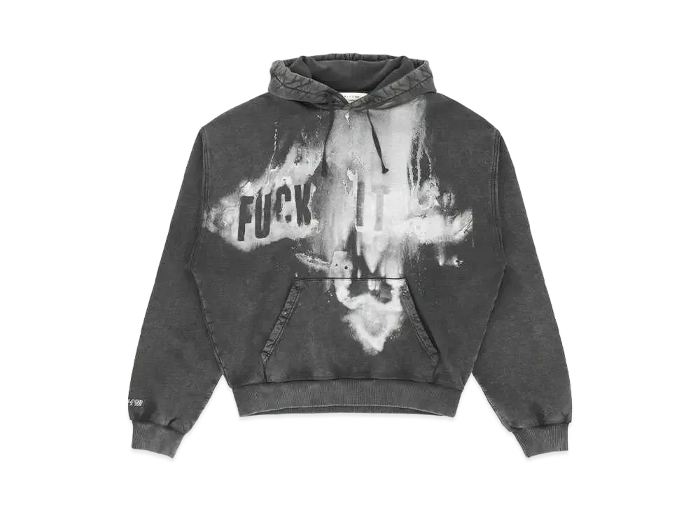 1017 ALYX 9SM Mark Flood Oversized Graphic Hoodie "Washed Black"