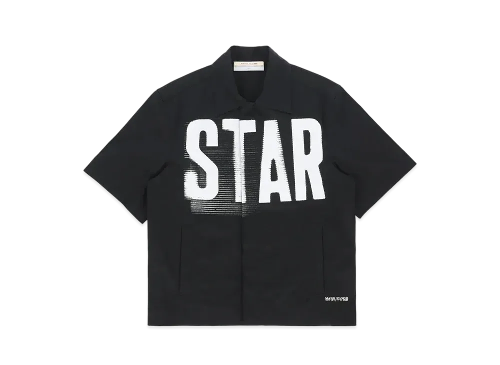 1017 ALYX 9SM Mark Flood S/S Zip Shirt "Black"