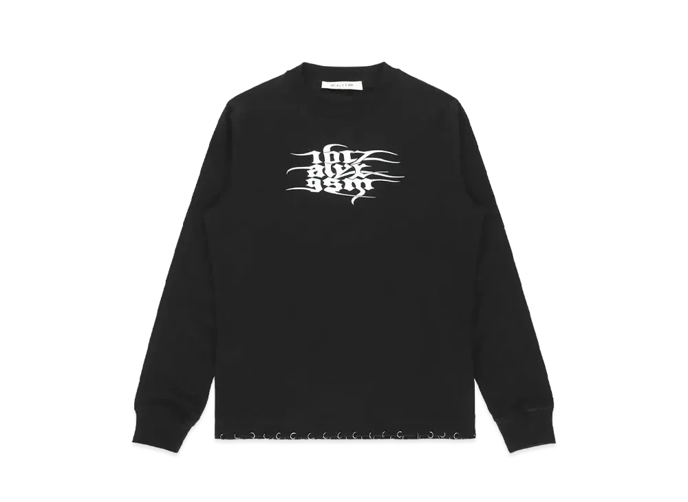 1017 ALYX 9SM Long Sleeve Graphic Logo T-shirt "Black"
