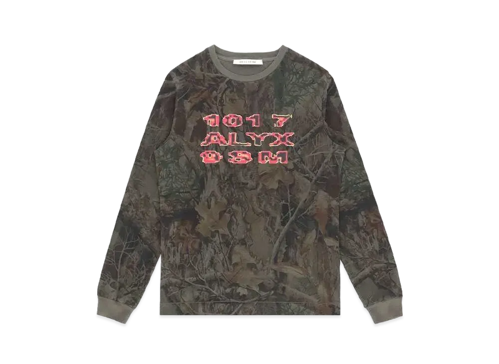 1017 ALYX 9SM Long Sleeve Camo T-shirt "Tree Camo"