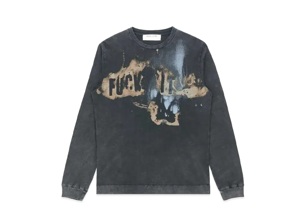 1017 ALYX 9SM Long Sleeve Graphic T-shirt "Washed Black"