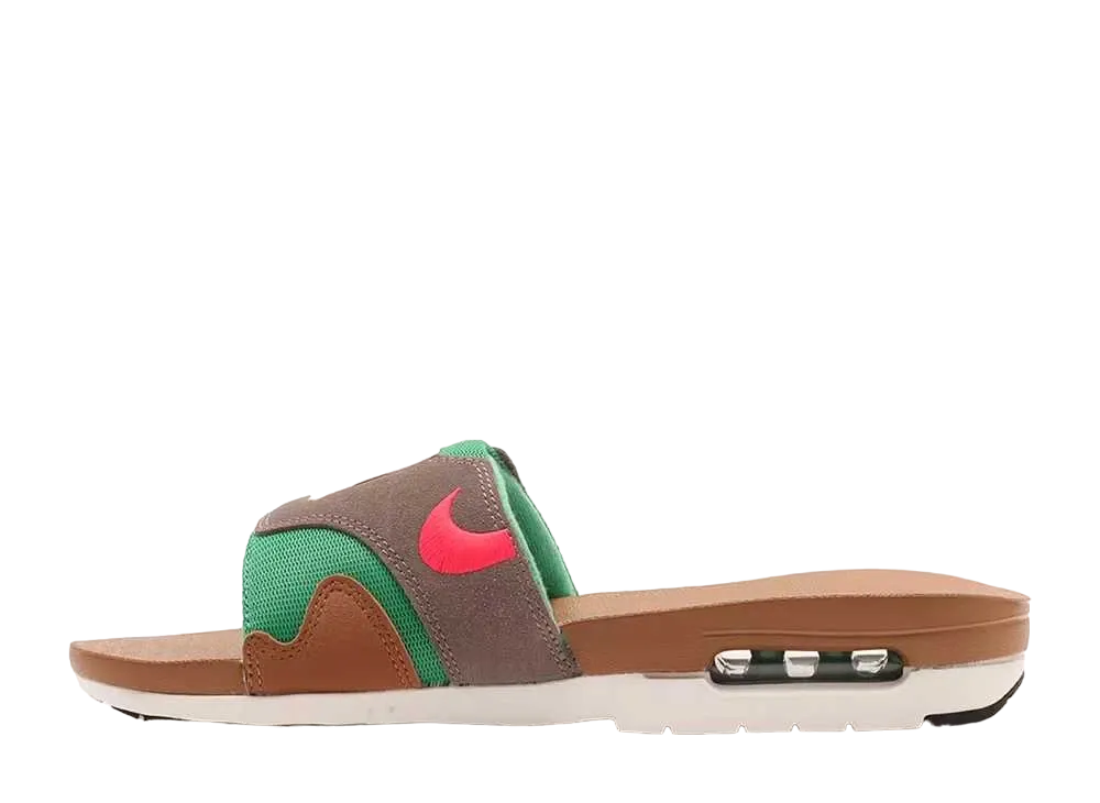 ナイキ エアマックス1 スライド "エールブラウン/コーラル/オリーブグレー/セイル"