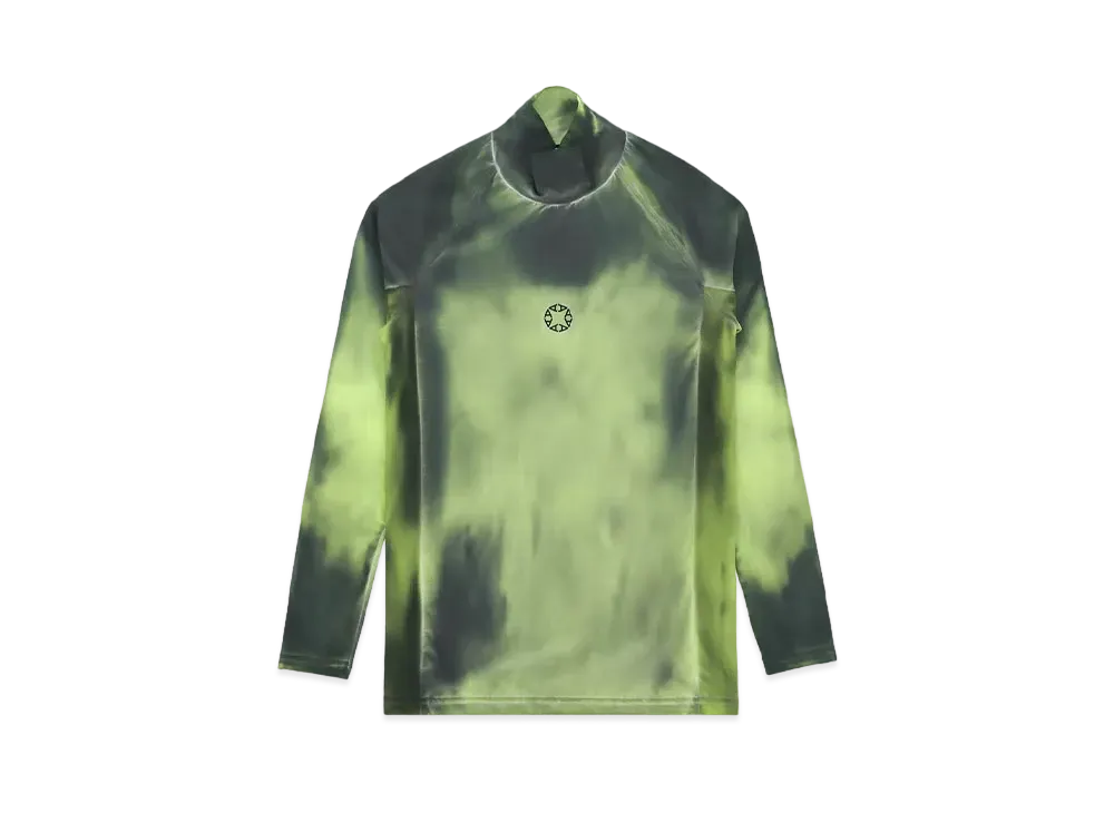 1017 ALYX 9SM Long Sleeve Mock Neck Treated T-shirt "Neon Yellow"