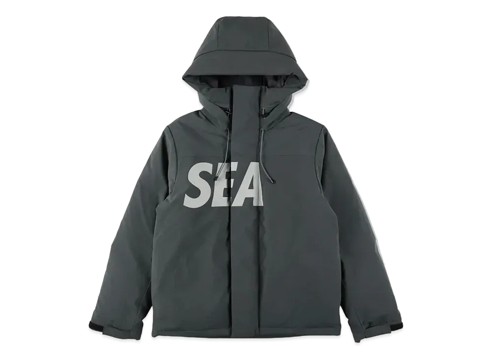 WIND AND SEA Sea Hooded Down Jacket "Charcoal"