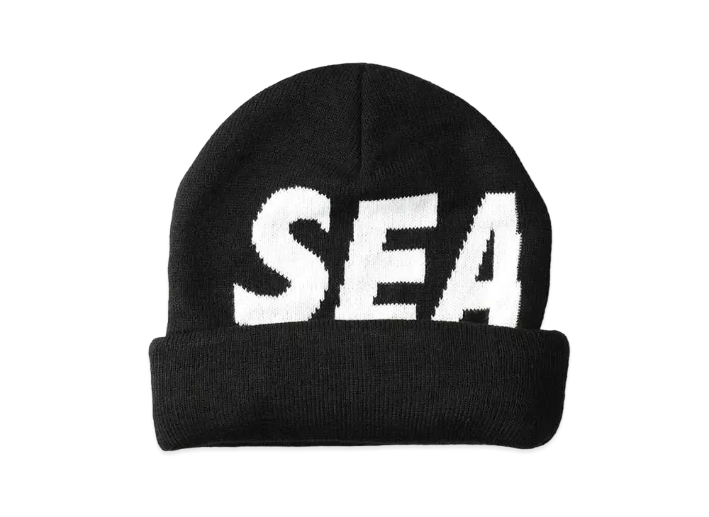WIND AND SEA Sea Jacquard Beanie "Black" WDS-O-SIG-24-Q2-AC-01