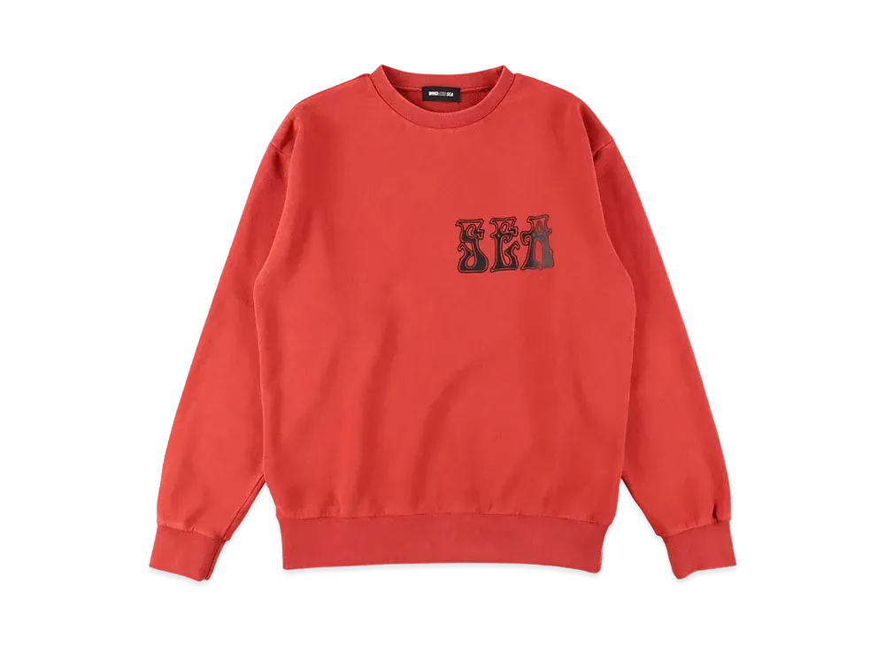 WIND AND SEA Crew Neck Sweat "Red"