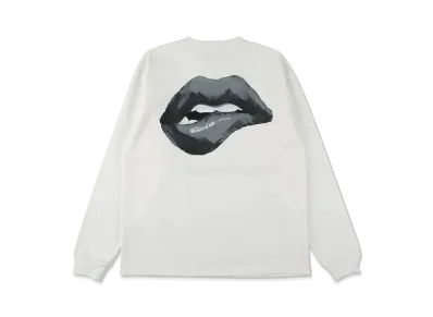 WIND AND SEA Lip L/S Tee "White Black"