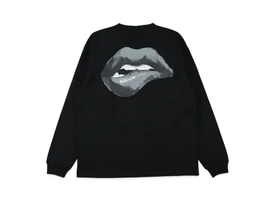 WIND AND SEA Lip L/S Tee "Black Black"