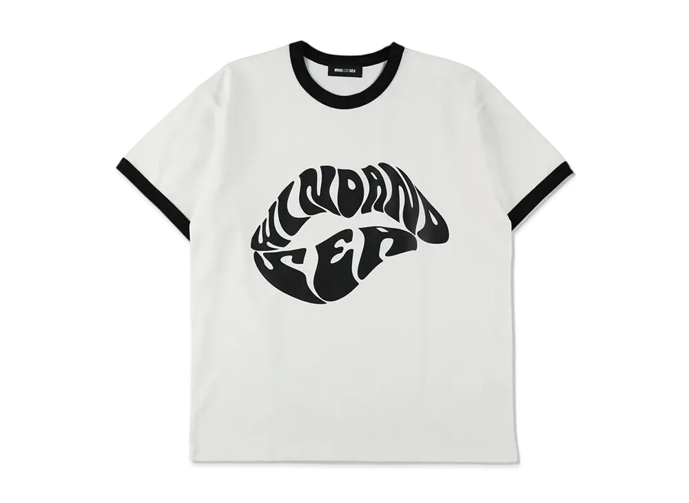 WIND AND SEA Lip Tee "White Black"