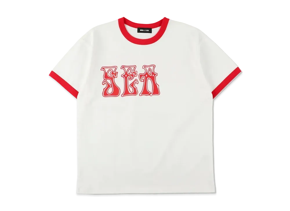 WIND AND SEA Logo Tee "White Red"