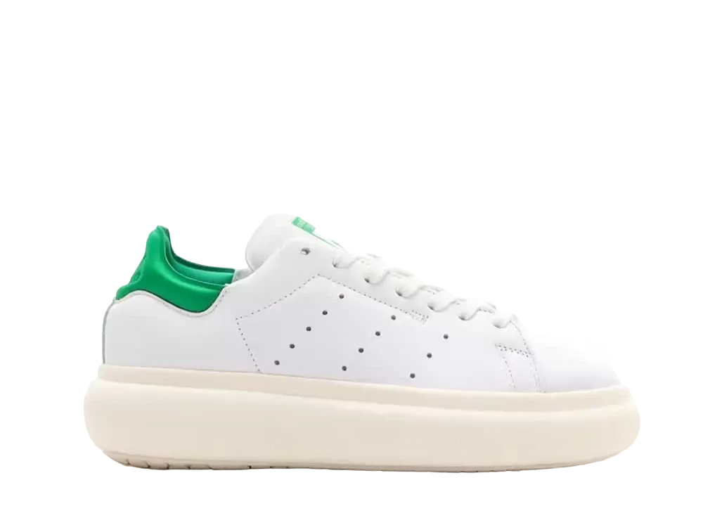 adidas Women's Stan Smith PF "Footwear White/Off White/Green"