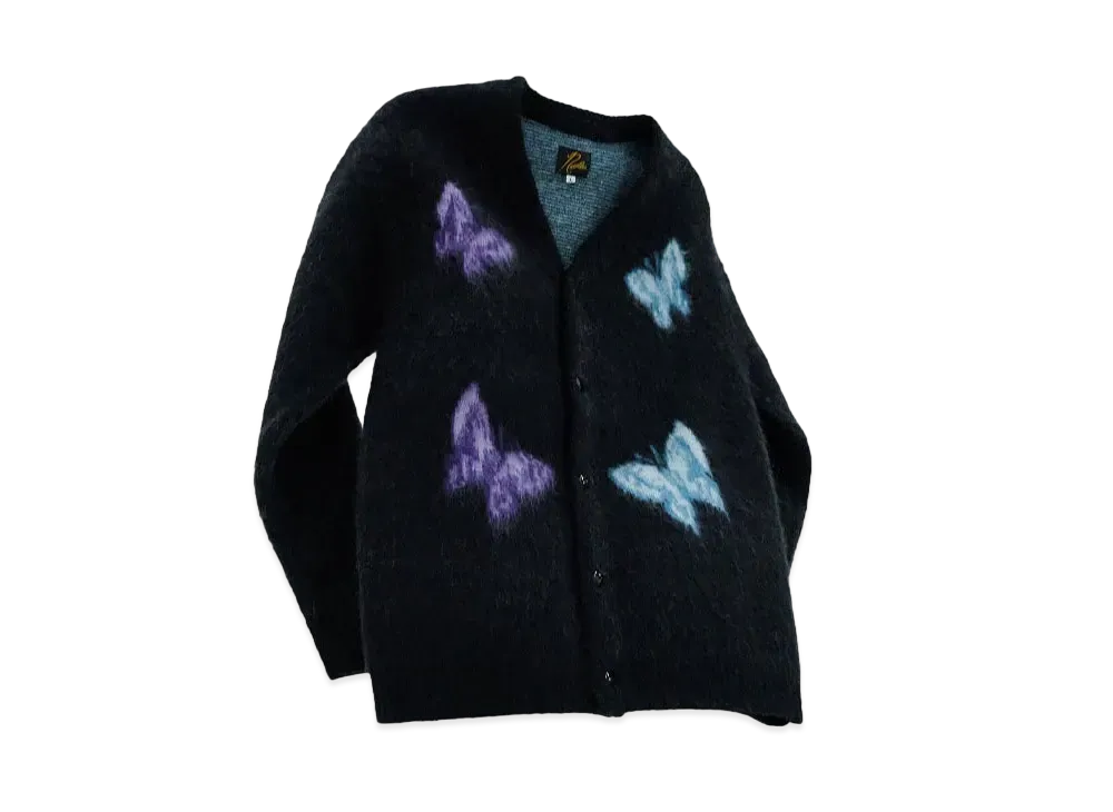 Needles STUDIOUS Mohair Cardigan - Papillon "Black"