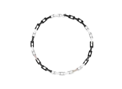 Louis Vuitton Monogram Chain Necklace "Silver"