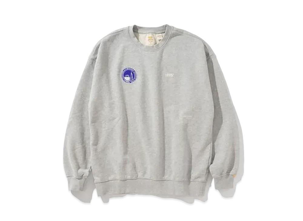 LEVI'S Fukuoka-Tenjin 4TH Anniversaty Emblem Crewneck Sweatshirt "Gray"