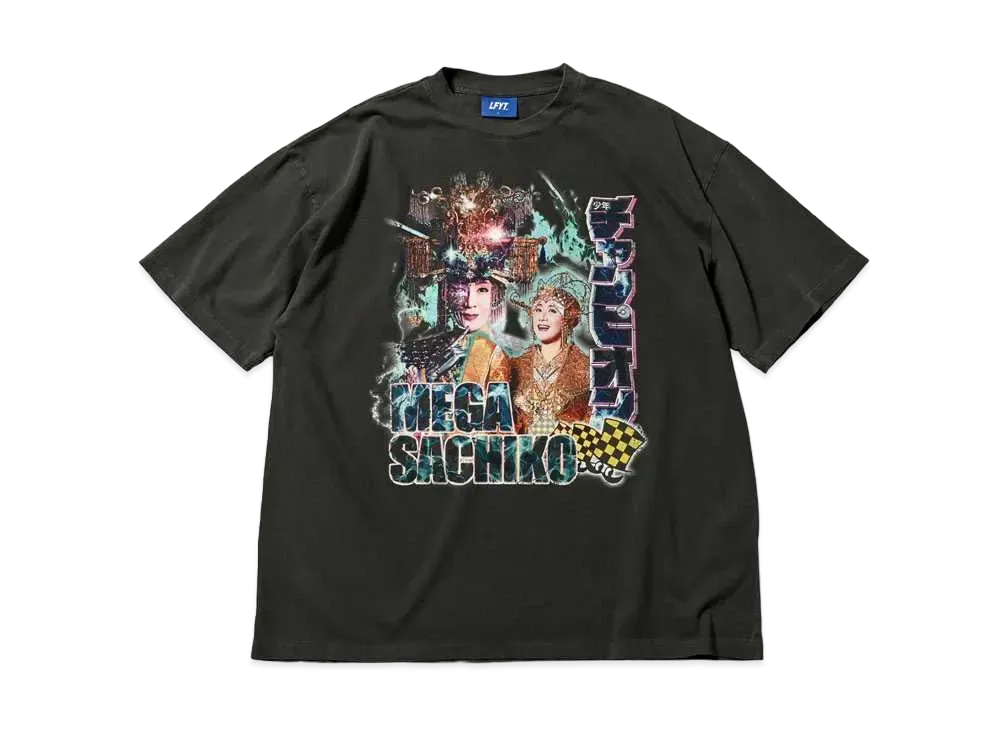 Weekly Shonen Champion x MEGA SACHIKO x LFYT RAP TEE TYPE 2 "VINTAGE BLACK"
