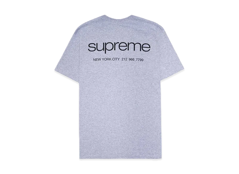Supreme Nyc Tee "Heather Grey"