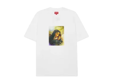 Supreme Mary Rhinestone S/S Top "White"