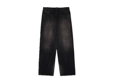 Supreme Distressed Loose Fit Selvedge Jean "Washed Black" (23FW)