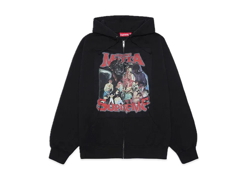 Supreme Muta Zip Up Hooded Sweatshirt "Black"