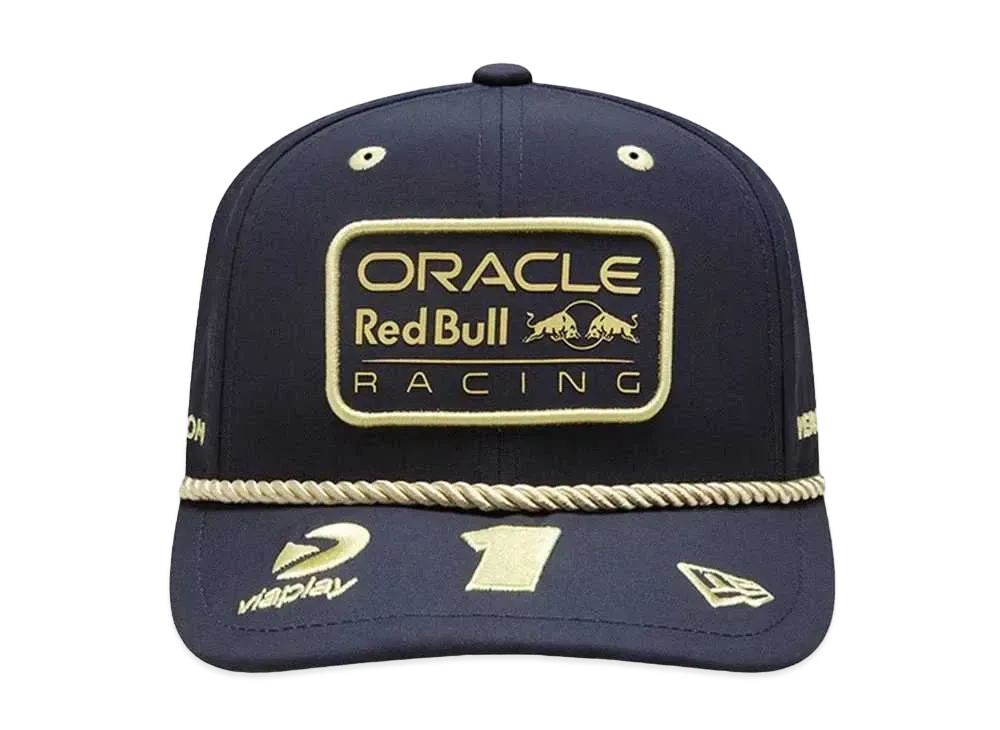 NEW ERA 9FIFTY Original Fit Oracle Red Bull Racing Max Verstappen Champs Caps "Navy/Gold"