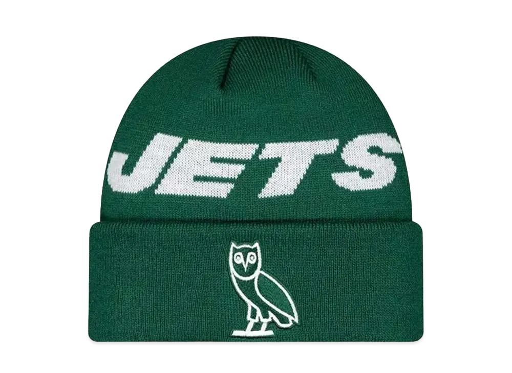 NEW ERA Cuffed Knit OVO x NFL New York Jets "Green"