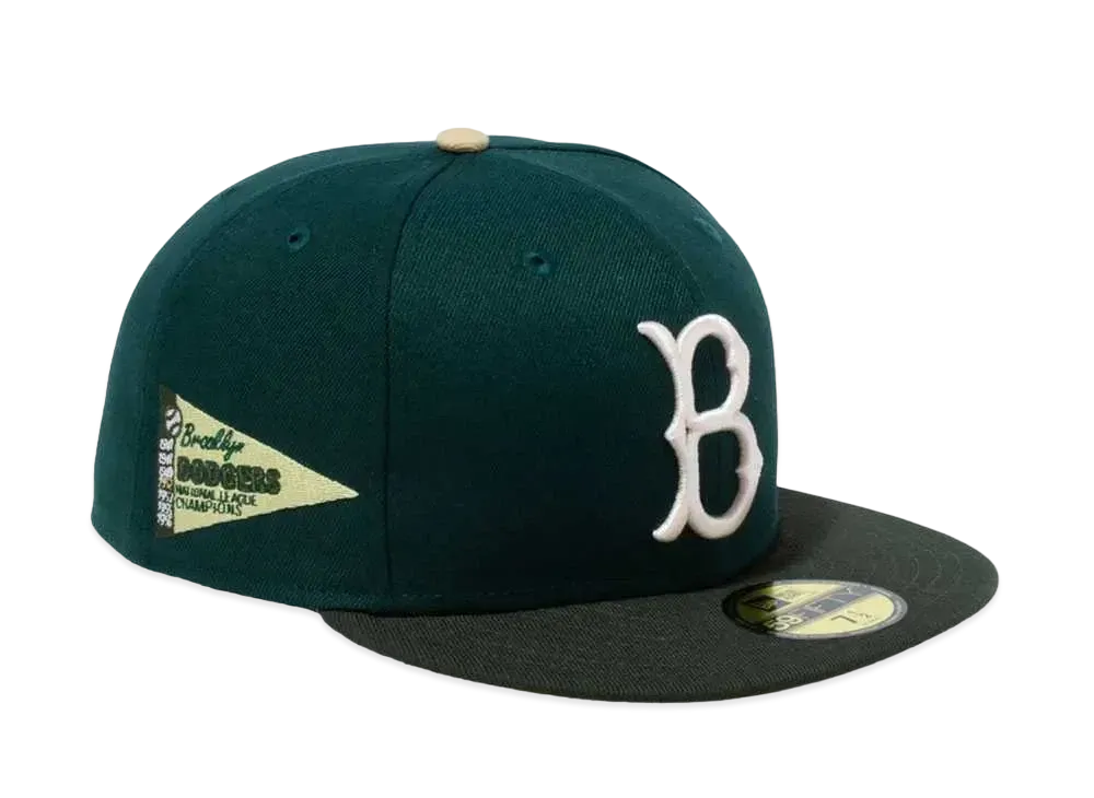 NEW ERA 59FIFTY Year Of The Dragon Brooklyn Dodgers Kawasaki "Dark Green"