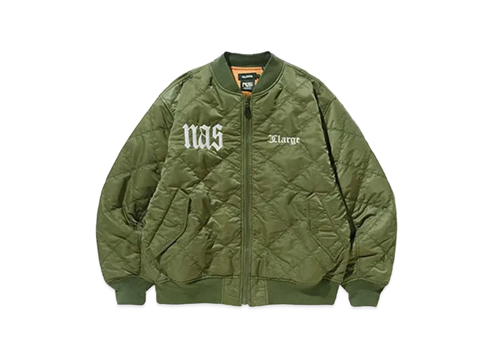 XLARGE x NAS Bomber Jacket "Olive"