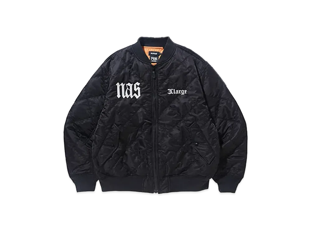 XLARGE x NAS Bomber Jacket "Black"