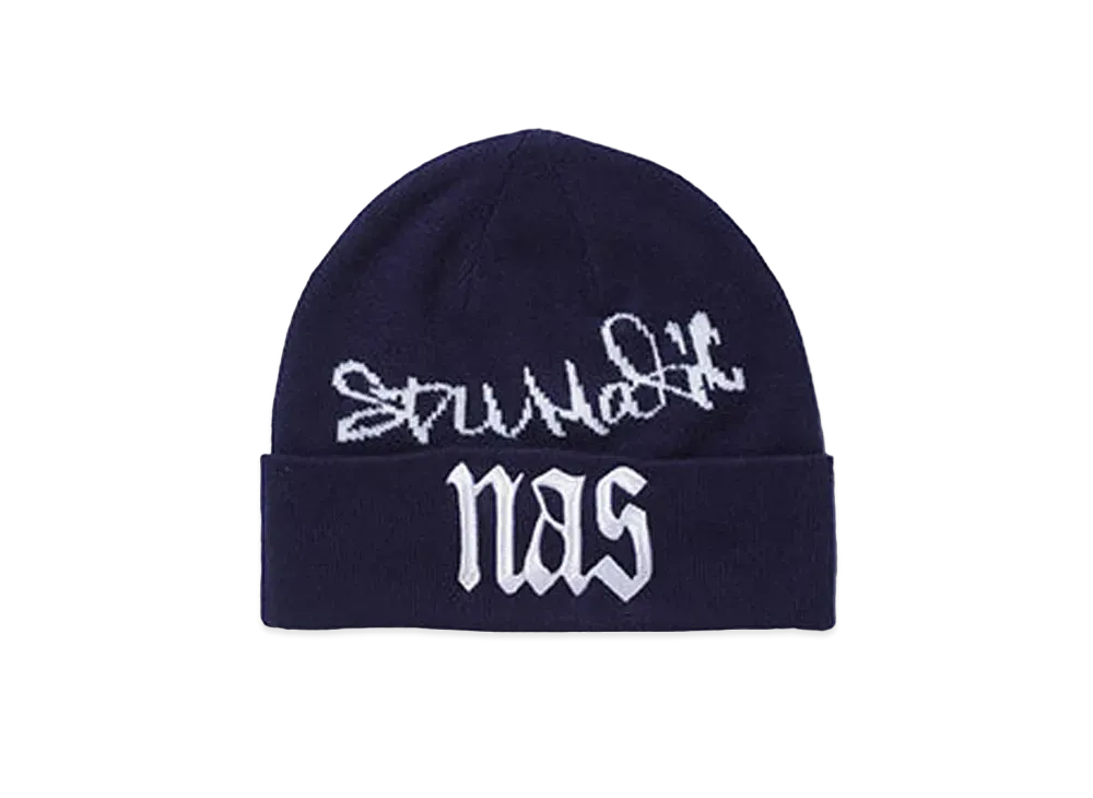 XLARGE x NAS Beanie "Navy"