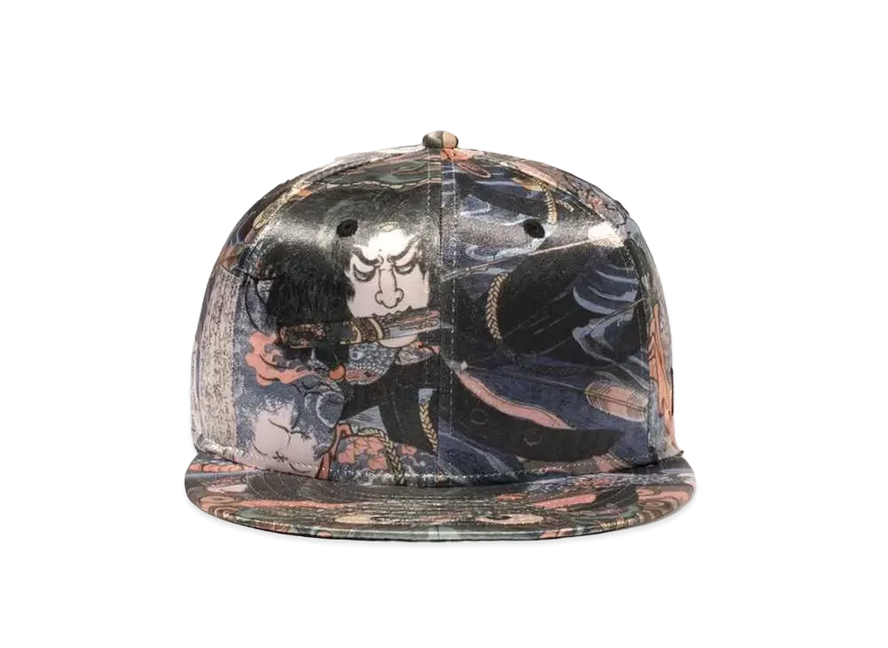 NEW ERA 59FIFTY Rori Hakucho Chojun -One Of The 108 Heroes Of The Popular Water Margin- Utagawa Kuniyoshi Tokyo National Museum All Over Print "Multi"