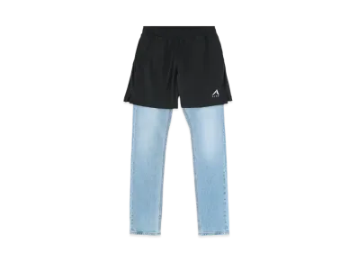 1017 ALYX 9SM Skinny Jean with Mesh Short "Blue/Black"