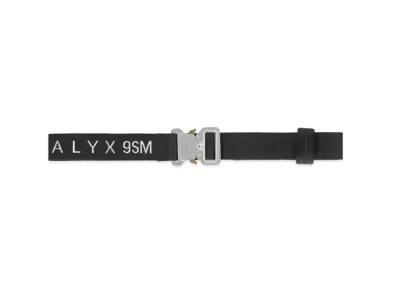1017 ALYX 9SM Classic Rollercoaster Buckle Belt "Grey/White/Black"