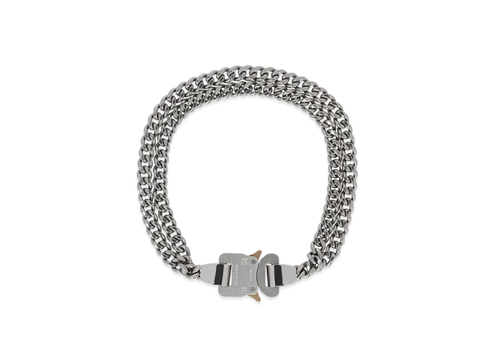 1017 ALYX 9SM 2X Chain Buckle Necklace "Silver"