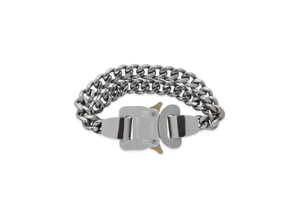 1017 ALYX 9SM 2X Chain Buckle Bracelet "Silver"