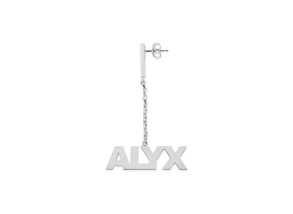 1017 ALYX 9SM Logo Pendant Earring "Silver"