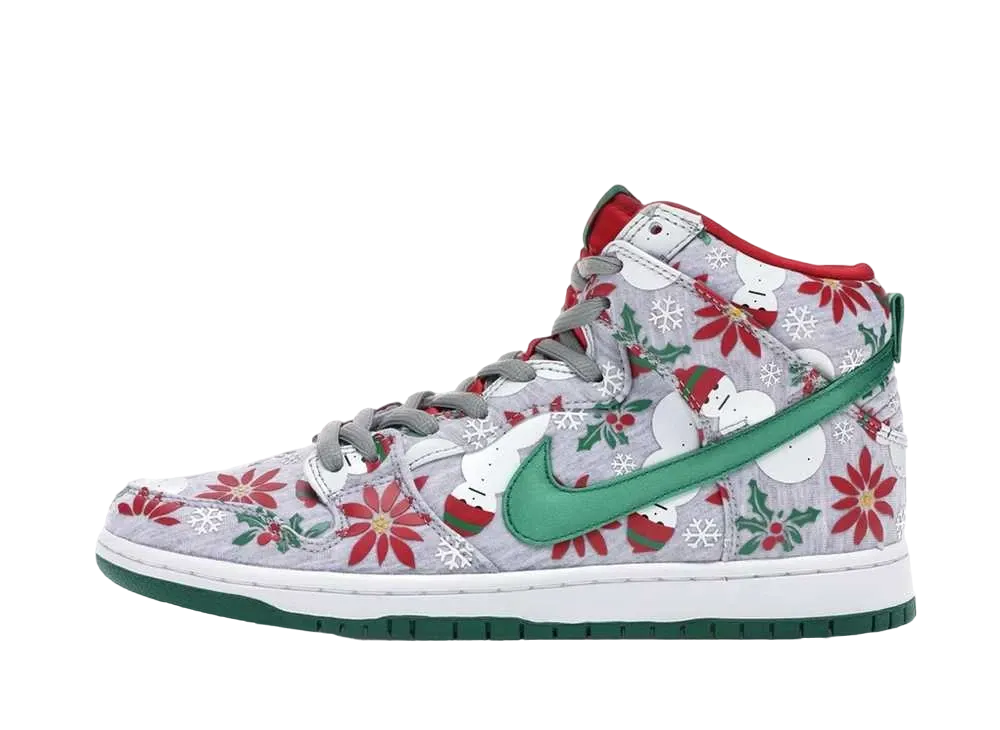 コンセプツ × ナイキ ダンク SB ハイ "アグリークリスマスセーター/グレー" (スペシャルボックス)