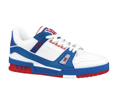 Louis Vuitton LV Trainer Line Sneaker "White/Blue/Red"