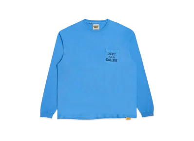 GALLERY DEPT. Dept De La Galerie L/S Pocket Tee "Blue"