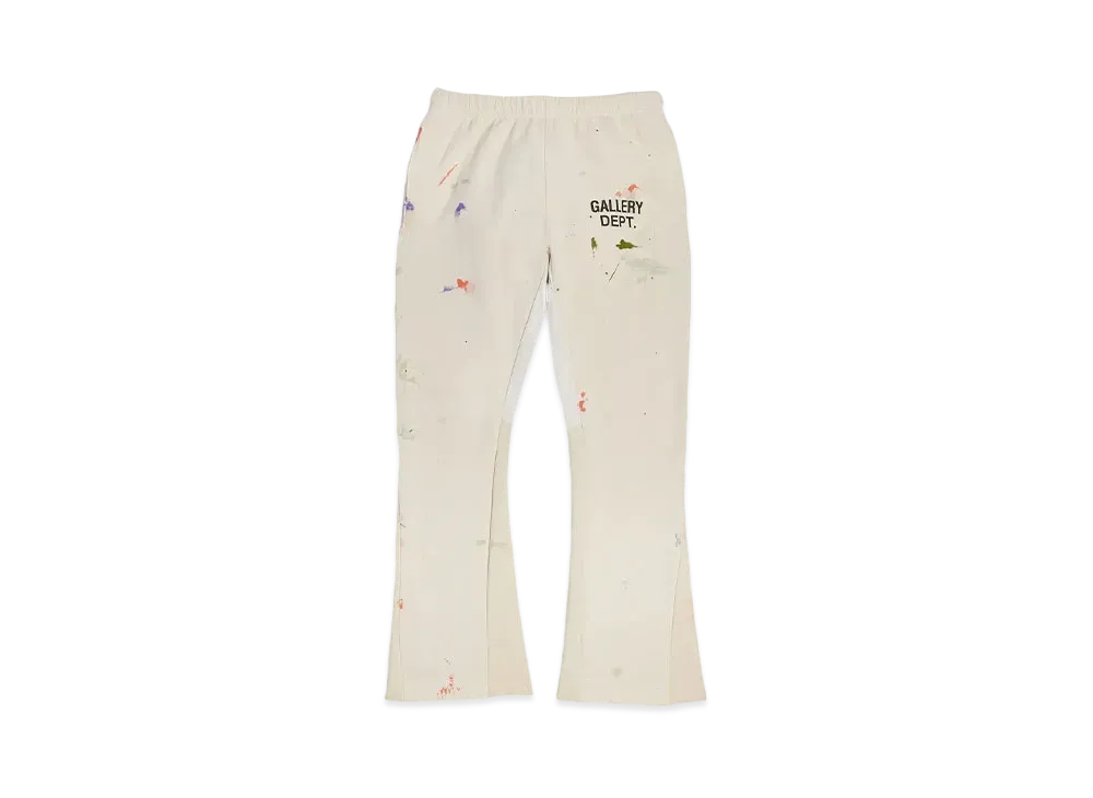 GALLERY DEPT. GD Painted Flare Sweatpant "White"