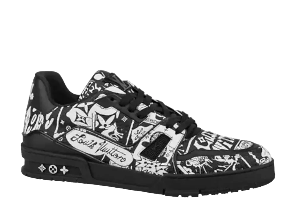 ルイヴィトン LV トレイナー・ライン スニーカー "ブラック/ホワイト"