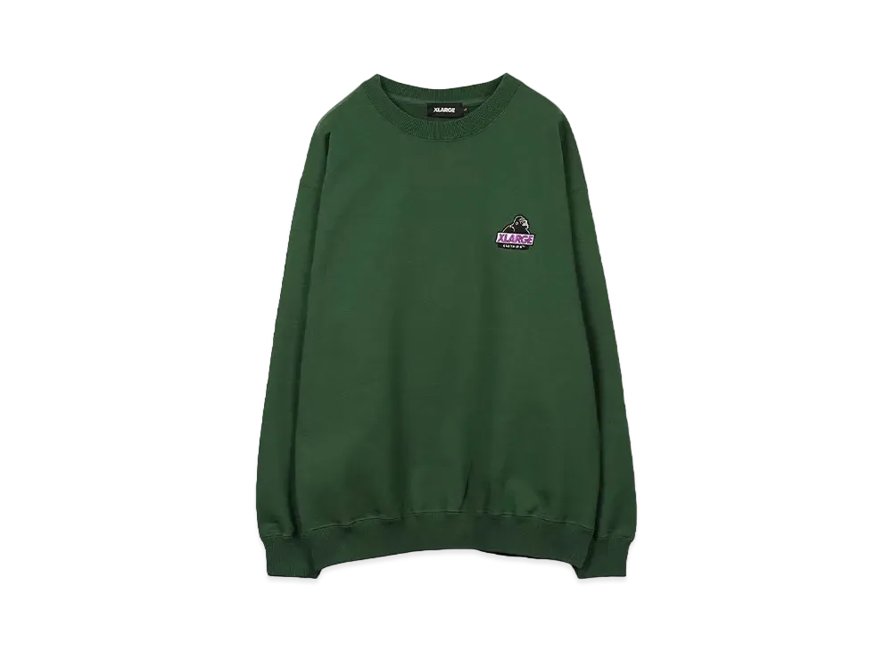 XLARGE SLANTED OG CREWNECK SWEATSHIRT "GREEN"