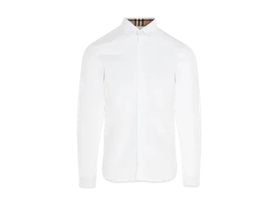 Burberry Men's Monogram Motif Poplin Shirt "White"