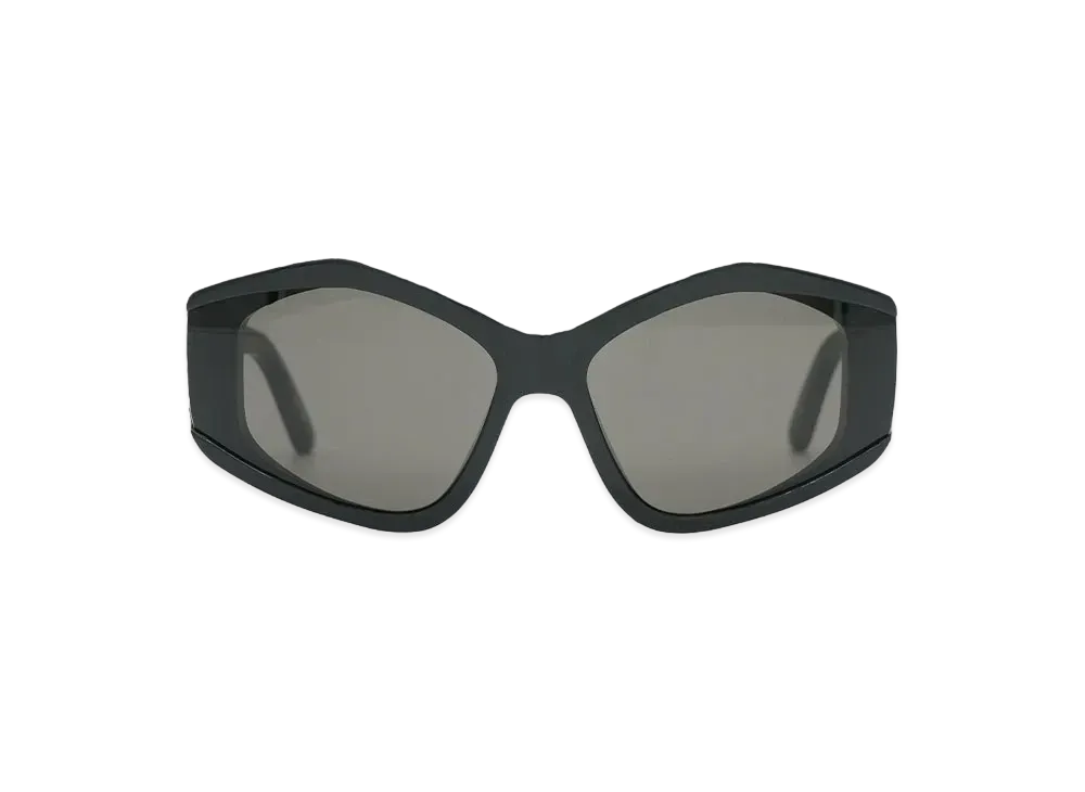 BALENCIAGA BB0302S-001 Front: "Silver" Temple: "Silver" Lens: "Red"