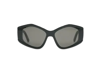 BALENCIAGA BB0302S-001 Front: "Silver" Temple: "Silver" Lens: "Red"