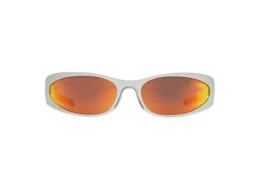 BALENCIAGA BB0290S-004 Front: "Silver" Temple: "Silver" Lens: "Red"