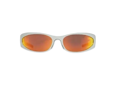 BALENCIAGA BB0290S-004 Front: "Silver" Temple: "Silver" Lens: "Red"