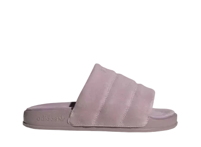 adidas Women's Adilette Essential Slides "Preloved Fig"