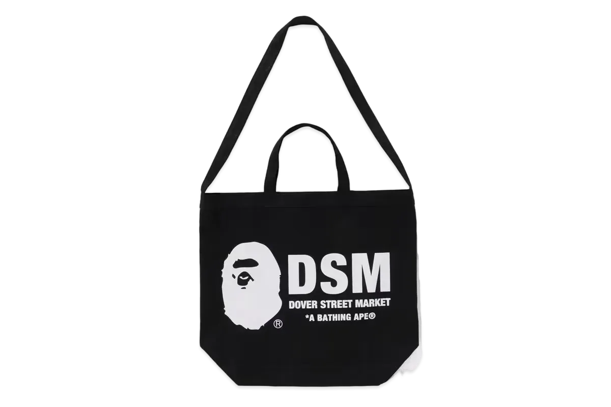 A BATHING APE x Dover Street Market Tote Bag "Black"